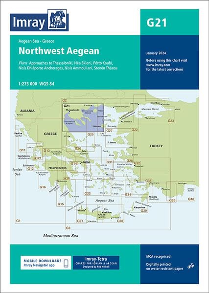 Brand new chart Northwest Aegean