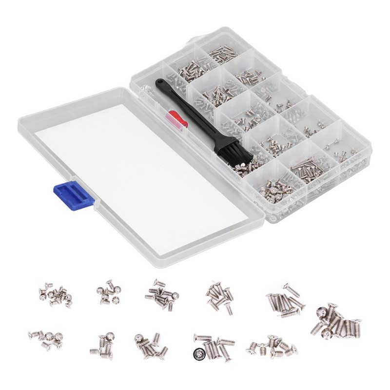Computer Screws Set Computer Screw Flat Head Replacement M2 M2.5 M3 Non Deform for Laptop - (Length: Color1)