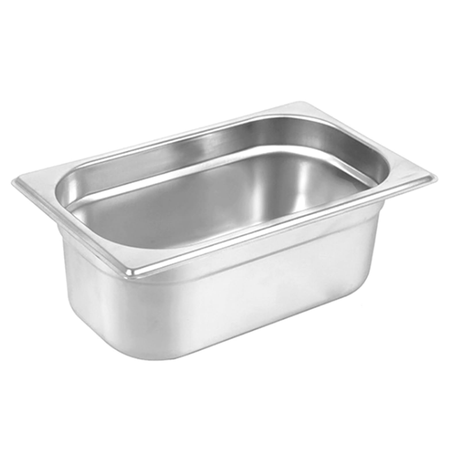 Lot de 6 bacs Gastronorm GN 1/4-100 mm de profondeur en acier inoxydable | plateaux ingrédients | plateaux Gastronorm 1/2 | Récipient GN 1/4 265 x 162 x 100 mm | 2,8 l