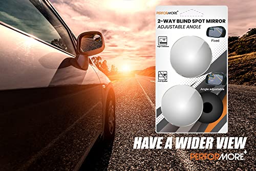 Espejo de coche con punto ciego gran angular para evitar colisiones laterales 6