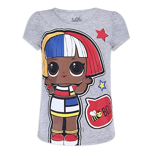 L.O.L. Surprise! Girls Short Sleeve Shirt 4 Pack for Little and Big Kids3