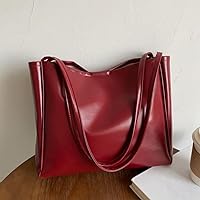 Vista 7 de Bolsos de gran capacidad PU Durable Hombro Mujeres Negro