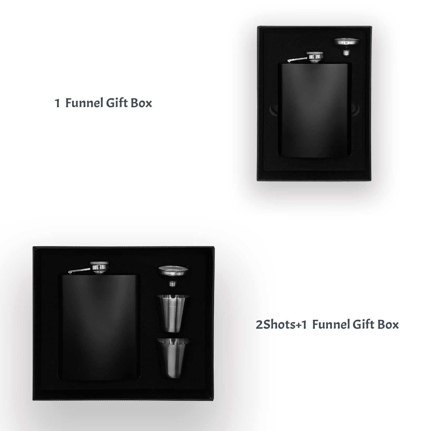 Set di 6 fiaschette per testimoni dello sposo, regalo personalizzato per testimone dello sposo per matrimonio, fiaschetta da 226,8 g con scatola regalo opzionale, fiaschetta in acciaio inox per