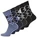 Produktbild 10 Paar Herren Baumwoll Socken Karo Classics, ohne Gummibund, Gr. 43-46