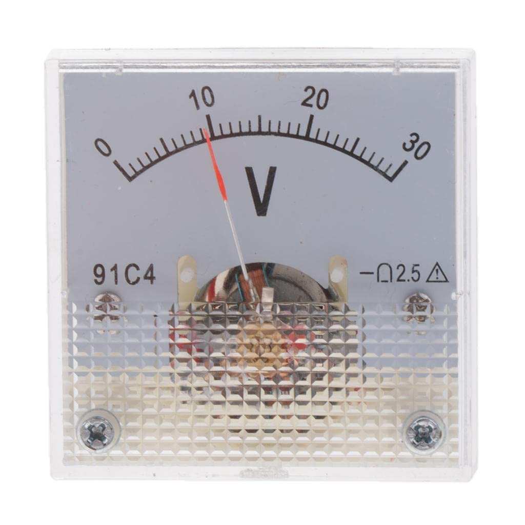 2x91C4 Analog Panel Voltage Gauge Volt Meter Circuit Testing Tools 0-30V | Tools | Measuring & Layout Tools | Meters Sensors & Probes-image-24