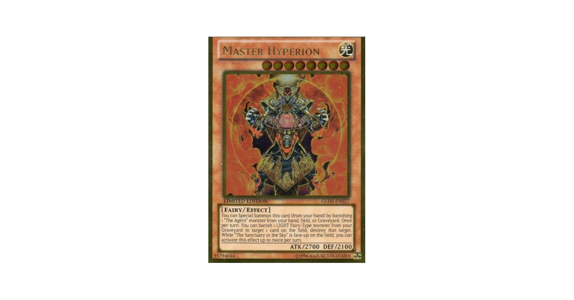 Amazon.com: Yu-Gi-Oh! - Master Hyperion (GLD5-EN027) - Gold