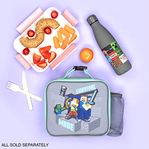 Minecraft - Stainless Steel Water Bottle - Grey Mob Characters - Video Game Kids Water Bottle - 550ml Gifts - Official Merchandise - Image 4