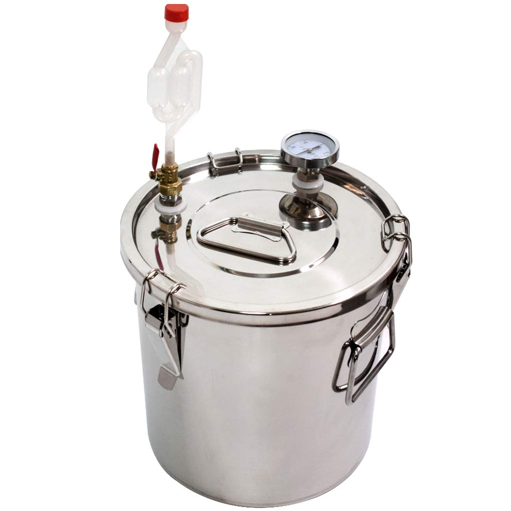 Kit de destilador de alcohol de 20 L Moonshine Still Home de acero inoxidable 304 para hacer vino con bomba