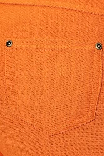Image of Leggings Depot Women's Cotton Blend Stretch Pull-on Jeggings Casual Pants with Pockets (Available in Plus Size)