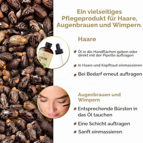 Botanic Hearth Rizinusöl 100% Rein kaltgepresst 118 ml – Ansicht 3