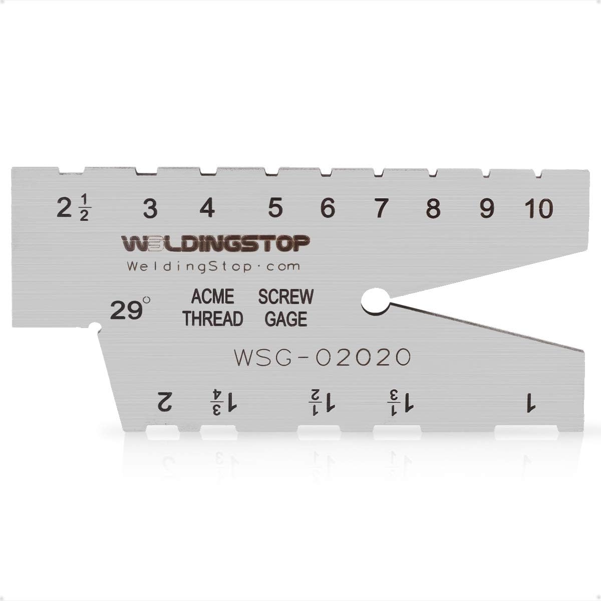 ACME SCREW THREAD GAUGE 29 DEGREE GRINDING GAGE TOOL Laser Engraving S/S