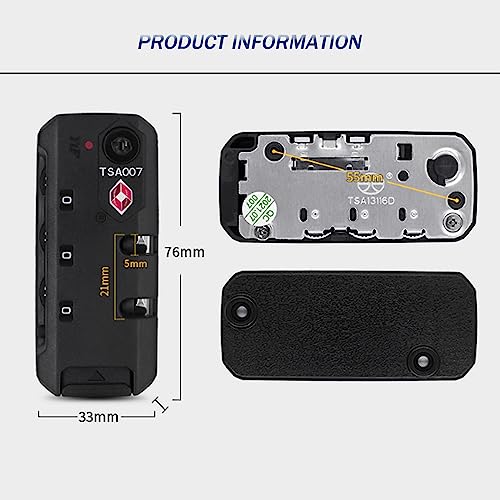Travel Zipper TSA 007 Approved Luggage Code Lock, Backpack Anti Theft 3 Digit Combination Lock2
