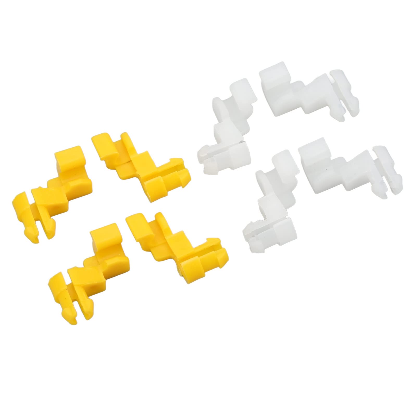 20 Clip Per Asta Di Bloccaggio Porta Auto (10 Paia) - Ricambio In Nylon Per Maniglia Porta Sinistra (nera) E Destra (bianca), Compatibili Con GM, Ford, Dodge, Jeep, Buick
