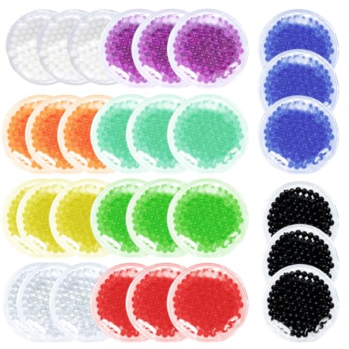 Small Ice Packs, Boo Boo Ice Packs for Injuries Reusable Hot Cold Packs Bulk Cold Compress for Pain Relief, Gifts for Kids Kindergarden(30 Pack)