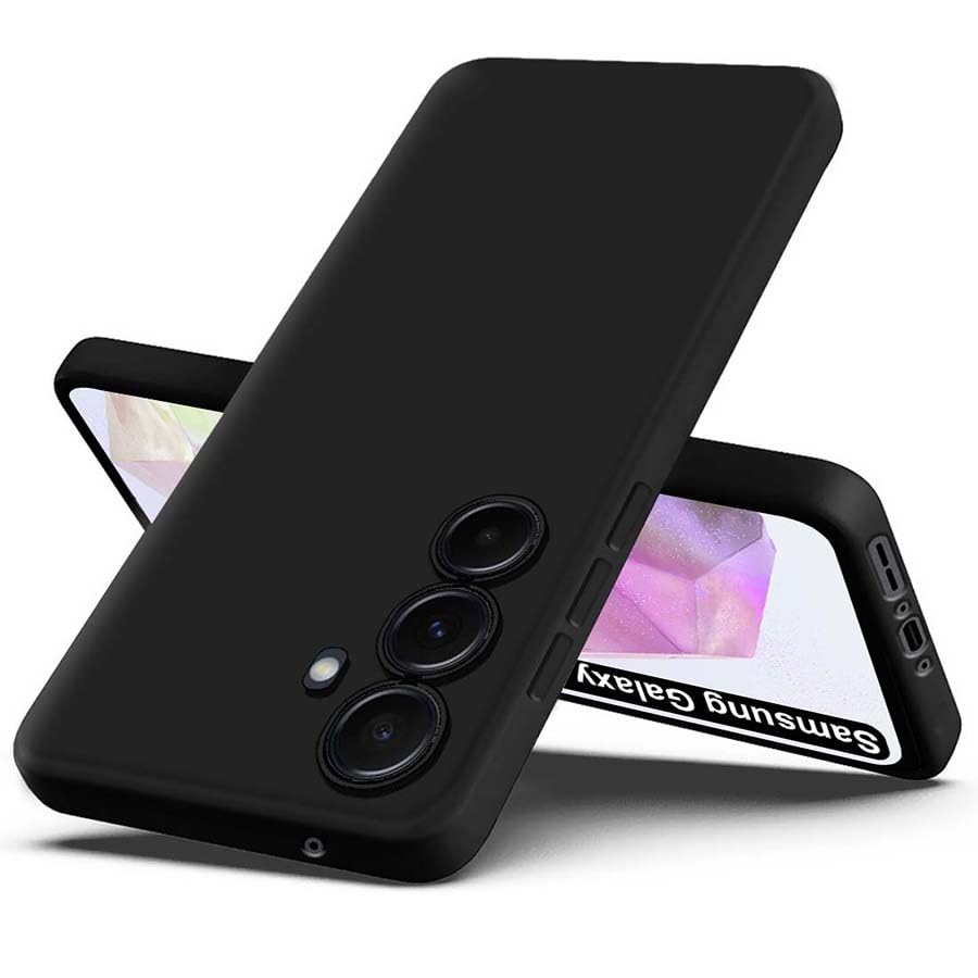 Fashionury Back Cover for Samsung Galaxy A35 5G | Camera Bump Protection | Matte Soft Silicon Flexible | All Side Shock Proof Rubberised Back Case Cover for Samsung Galaxy A35 5G (Black) (B0D39H3L6Y) Amazon Price History, Amazon Price Tracker