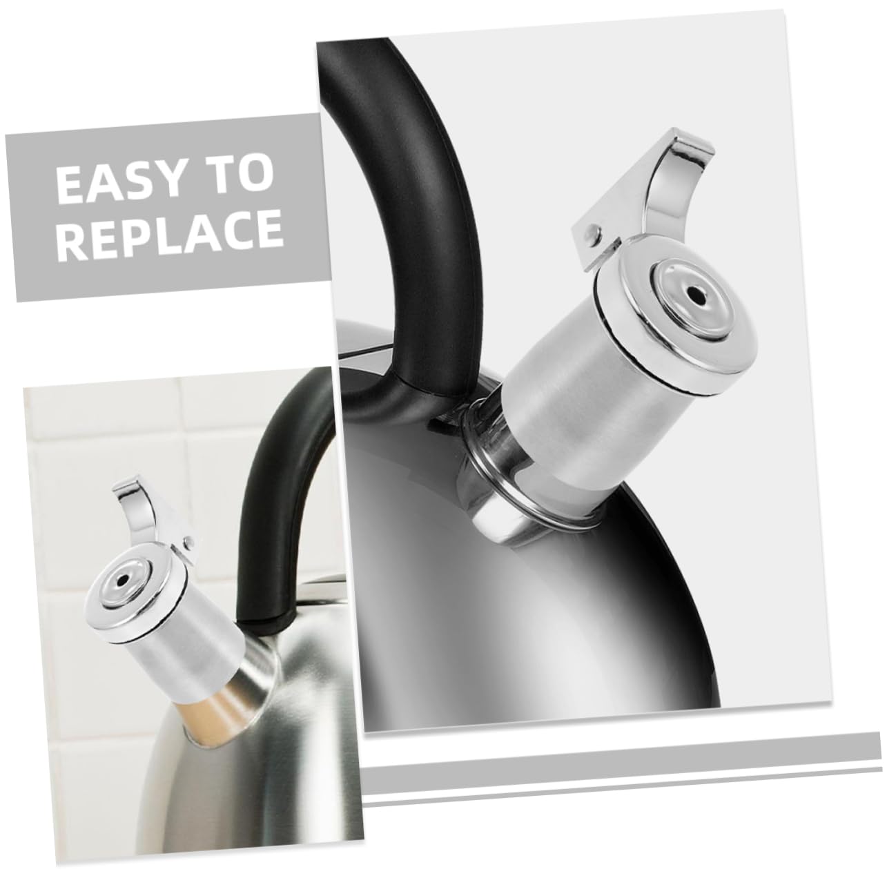 COLLBATH Edelstahl Ersatzpfeife Für Wasserkessel - Universal Flötenaufsatz