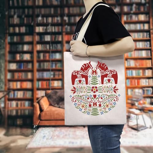 Bolso Tote Escandinavo con Caballo para Amantes de Caballos miniatura 6