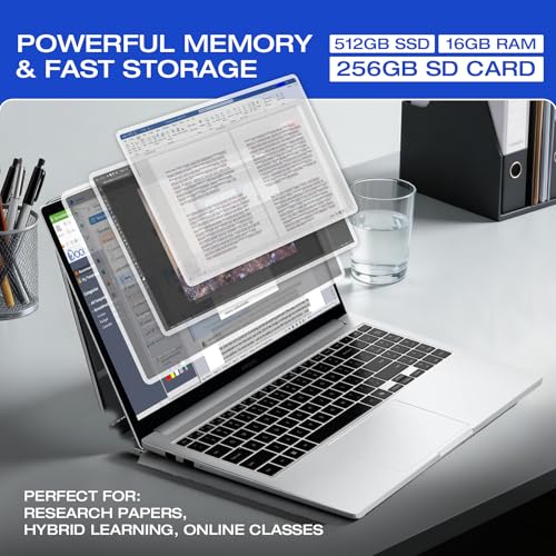 Image of Samsung 15.6 Laptop Computer, Intel 10-Core 7 150U, Win11 Pro, Free Office 365 for The Web, 16GB RAM, 512GB SSD, 256GB SD Card, Backlit KB, 15.6 inch FHD Anti-Glare Display, Fingerprint
