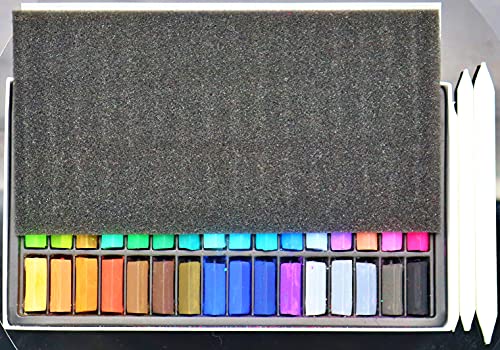 Soft Pastels Set Of 48 – Pastel Kit With Blending Paper Stumps – Premium Non-Toxic Assorted Pastel Chalk Set For Sketching, Drawing, Illustrations – Pastel Colors For Professionals And Beginners #TOP4