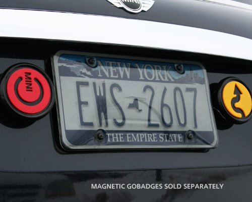 Gobadges Ms012 Aluminium Badgebar - Black With 2 Black Grill Badge Holder/Easy-To-Install/Weather-Proof And Car-Wash Safe #TOP3