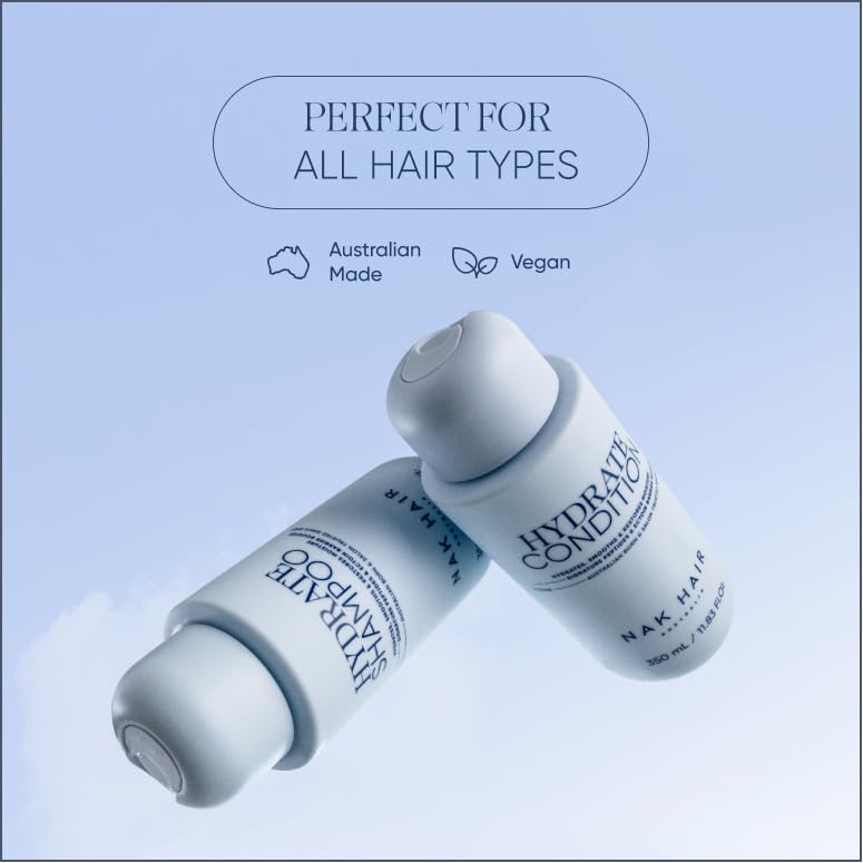 NAK Signature Hydrate Shampoo 350ml - Moisturizing Sulfate-Free Shampoo - Hydrates, Restores & Smooths Color-Treated Hair with Coconut Oil & Peptides - Vegan, - Image 5