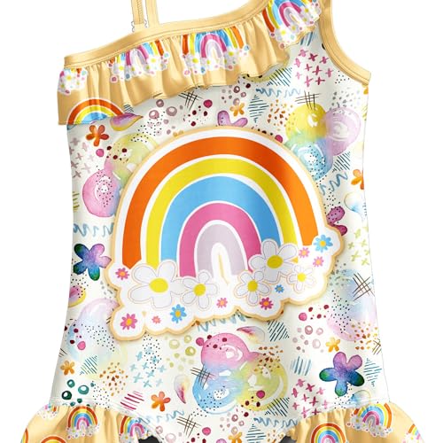 LQSZ One Piece Girls' Swimsuit Bathing Suits Summer Swimwear Age 2-122