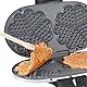 Cloer 1329 Doppelwaffeleisen für zwei Herzwaffeln, 1700 W, Waffelgröße je 15,5 cm, optische Fertigmeldung, mattiertes Edelstahlgehäuse