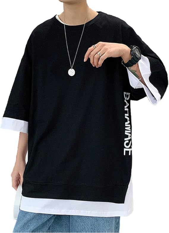 Amazon Tシャツ メンズ 夏服 メンズ 半袖 服 ベーシック 無地 通気性 おしゃれ トップス ゆったり プルオーバーッ カジュアル 大きいサイズ Tシャツ カットソー 通販