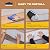 MBIGM Rubber Stair Treads (15 in Pack) - Stair Treads Non-Slip Rubber Stair Mats White Marble Stair Treads, Stair Treads Non Slip - Rubber Back Stair Treads for Wooden Steps Indoor Rubber Stairs Mats