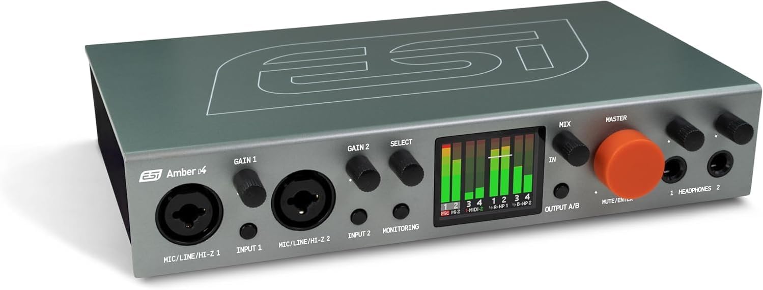 ESI Amber i4 | 4-in / 4-out USB-C Audio Interface ESI Amber i4 | 4-in / 4-out USB-C Audio Interface