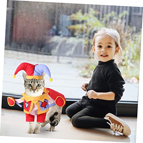 Disfraz para perro con gorro decorativo rojo talla S miniatura 6