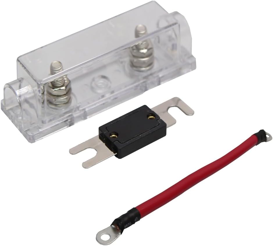 ANL fuse block with fuse and short red cable