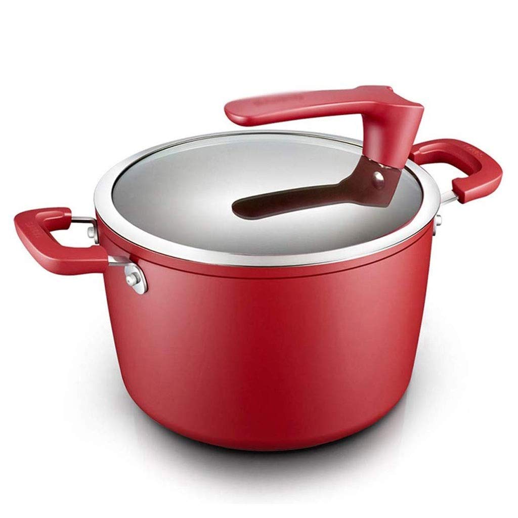 Stock pot en acier inoxydable non magnétique marmite double bas antiadhésive