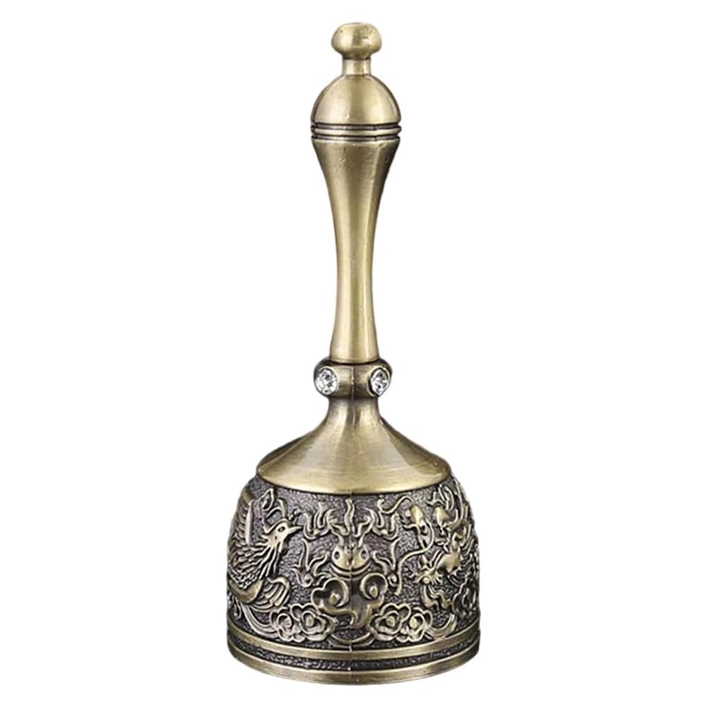 UDSKNV[KSL Multipurpose for Party Supplies Hand Cranked Bell Restaurant Food Delivery Bell Artwork Modern Loud Bells for Party