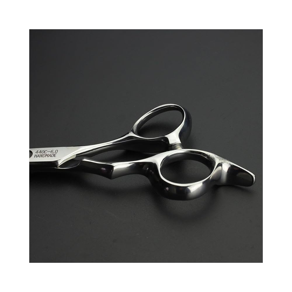 Traje de corte de pelo profesional de 5/5.5/6 pulgadas, cuchilla afilada, fácil de podar, adecuado para peluqueros y peluquerías. (6 pulgadas - 2pc-A)