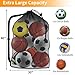 Extra Large Sports Ball Bag, Heavy Duty Breathable Mesh Storage Bag, 40