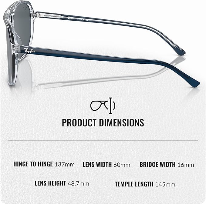 Image of Ray-Ban RB2205 BILL ONE Square-Round Shaped Sunglasses for Men & Women with Official RAYBAN Eyewear Kit