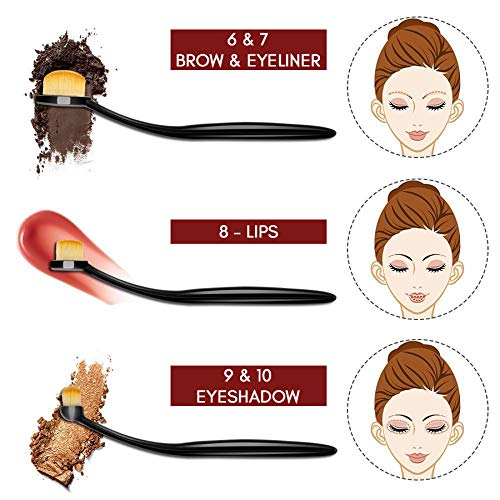 BRONSON PROFESSIONAL | Tools of Titan Brush Set of 10 with Holder - Image 5 thumbnail