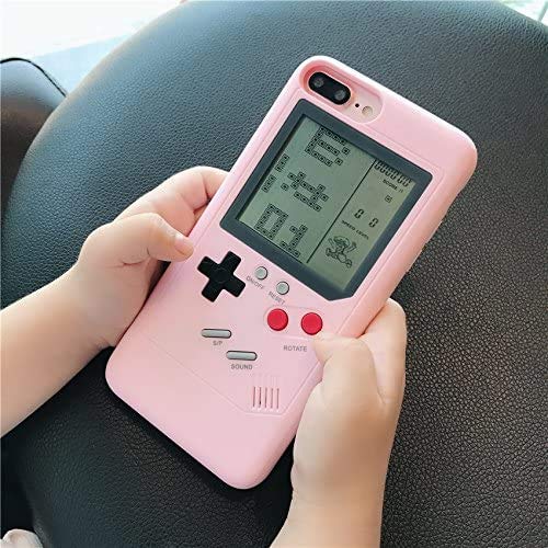 Capa Gameboy Tetris para iPhone 11 12 mini 6 6s 7 8 Plus Xs Max XR SE 2020 Capa para console de jogo