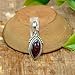 Natural Red Garnet Gemstone 925 Sterling Silver Handmade Statement Unique Design Pendant for Women Jewelry Gift for Women