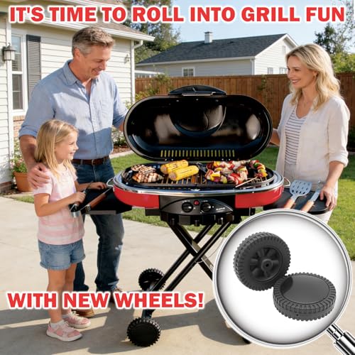 Image of 6 Inch Grill Wheels for Coleman LXE RoadTrip Grill 2000010585 2000006921