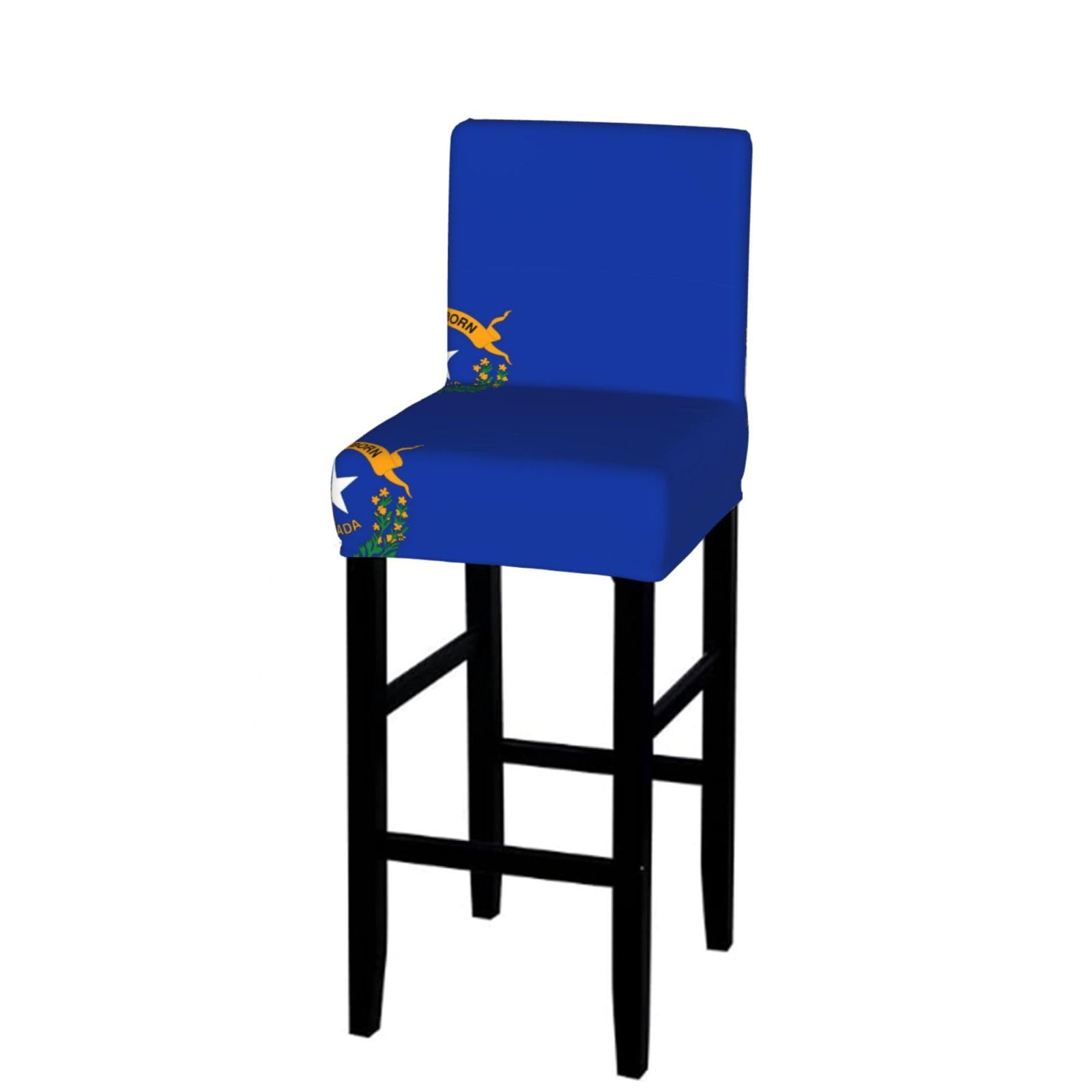 CNTDBU Flag of Nevada Bar Stool Cover-Stretchy Chair Slipcover for Kitchen