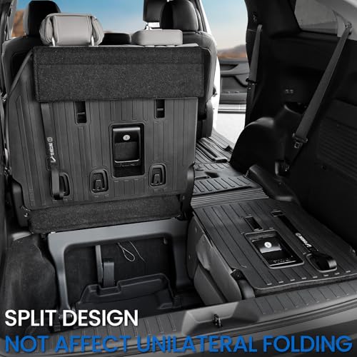 Image of Cargo Lower Mat Backrest Mats for 2021-2025 2026 Toyota Sienna, All Weather TPE Seat Back Liners Trunk Lower Well Mat Cargo Liner Accessories (Backrest Mats for 3rd-Row+Cargo Lower Mat)