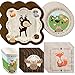 Big Dot of Happiness Woodland Creatures - Baby Shower or Birthday Party Tableware Bundle for 48 Guests