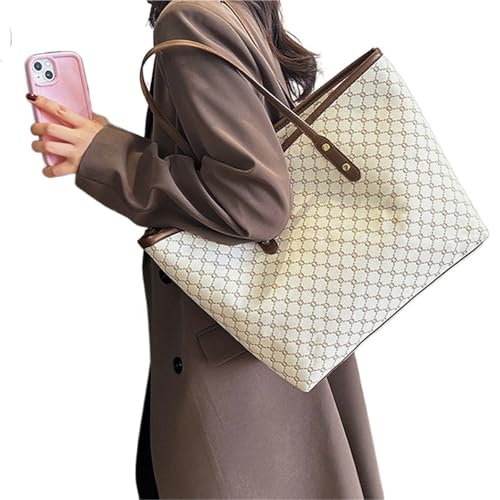 Large Capacity Shoulder Bag Women's PU Leather Handbag for Commuting and Casual Use Versatile Tote Bag3