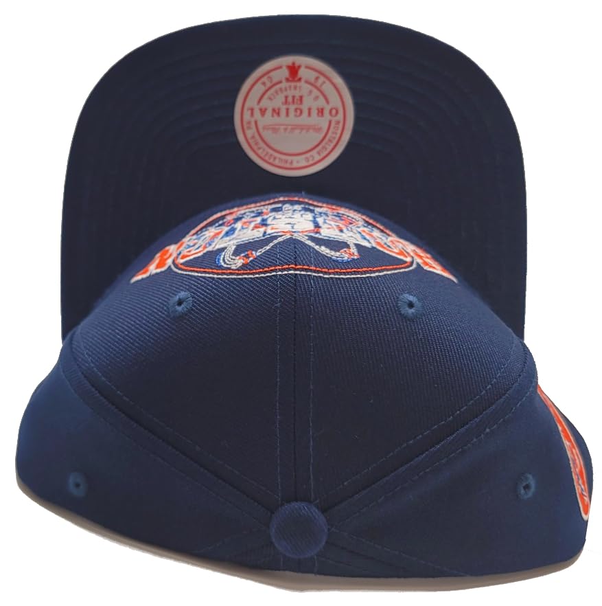 Mitchell & Ness Houston Astros Snapback Azul Naranja miniatura 7