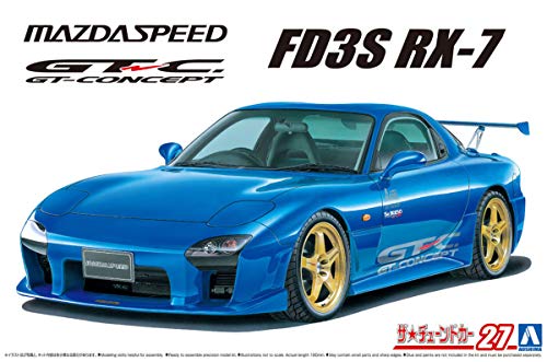 Modelo a escala Aoshima Mazda Mazdaspeed FD3S RX-7 1:24 miniatura 4