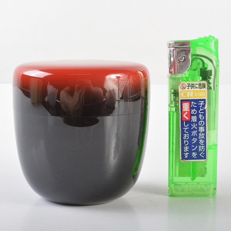 茶道具 松雲造 登亀蒔絵 中棗 極め箱 M R6556 【公式通販】