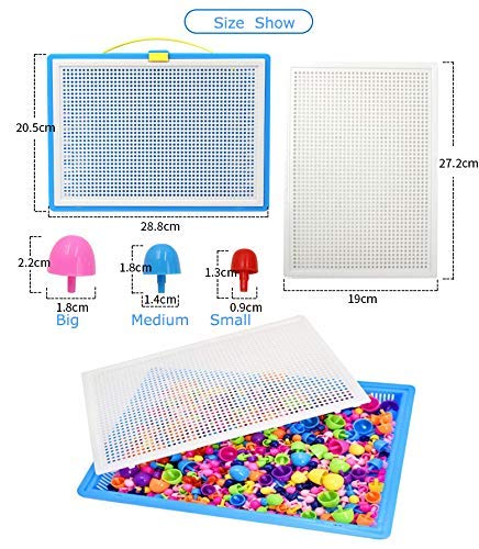 Mozaïek Pegboard Kids Educatief Speelgoed 296 Pcs ... – Grandado