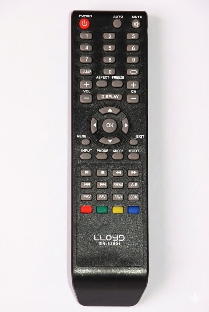 Sri Varahi Lloyd Tv Remote Control Compatible for Lloyd-83801 Model Tv Excellent Working. - Black-image-44
